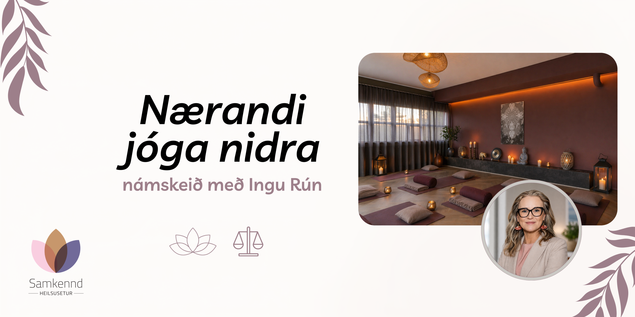 Nærandi jóga nidra námskeið með Ingu Rún